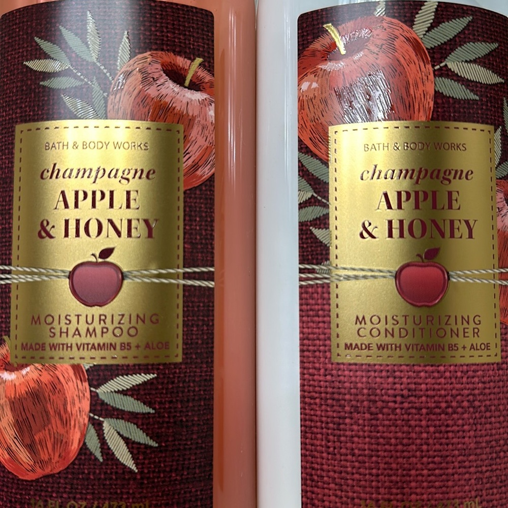 Bath & Body Works ‘Champagne Apple & Honey’ Shampoo Conditioner Set 16 oz each - Picture 2 of 6